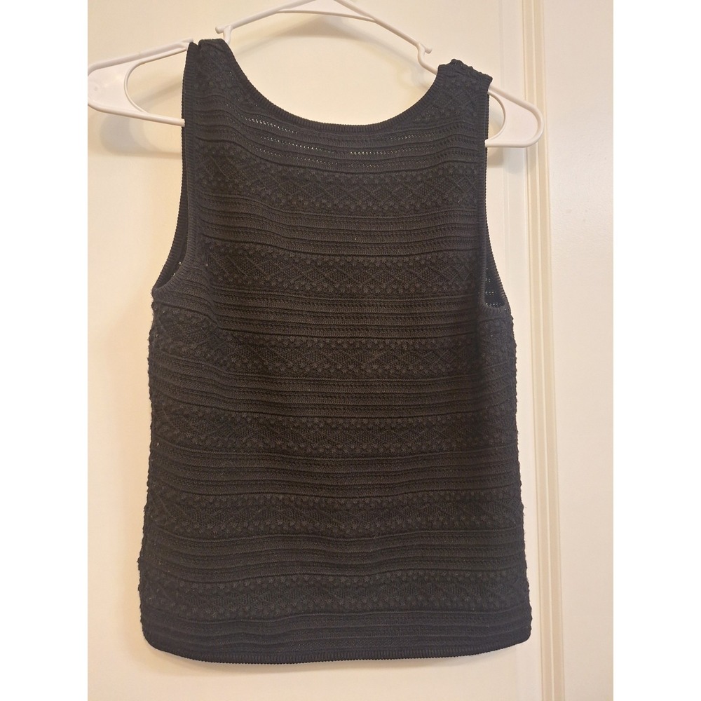 Paige Iman Black U Neck Sweater Tank Size Small - Picture 5 of 5